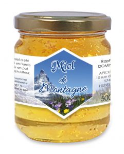 Étiquette apiculteur miel de montagne E1807