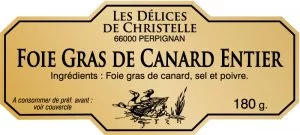 étiquette adhésive foie gras E248C