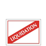 Etiquette Liquidation Réf ETF71-papier enlevable