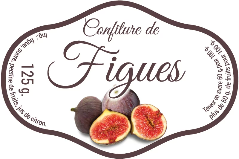 Etiquette pot de confiture E1054Q