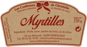 étiquette adhésive confiture E1333