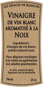 étiquette adhésive vinaigre E1211