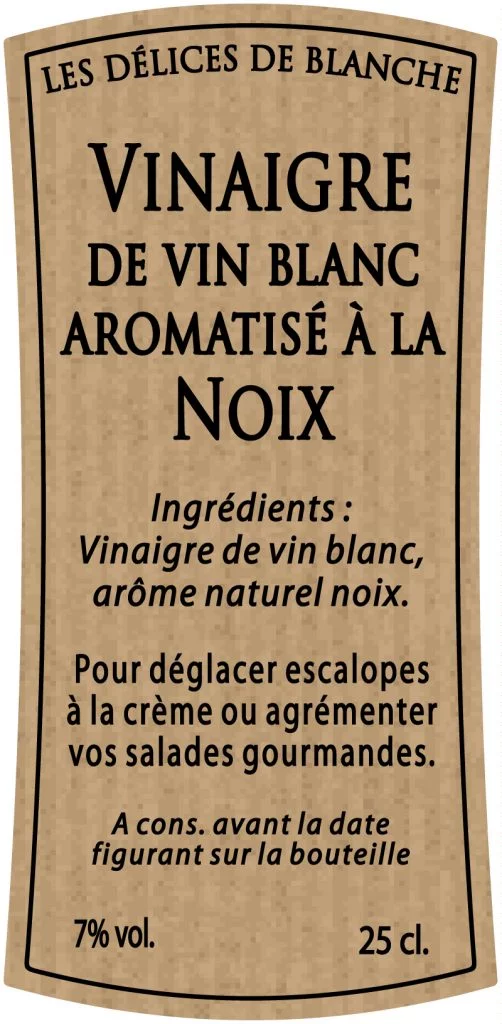 étiquette adhésive vinaigre E1211