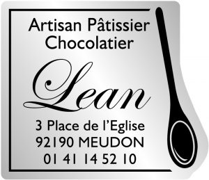 Etiquette pâtissier chocolatier E1474