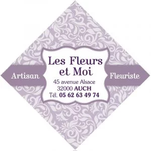 Étiquette fleuriste E786-6Q
