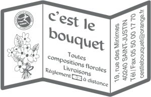 étiquette fleuriste E1134