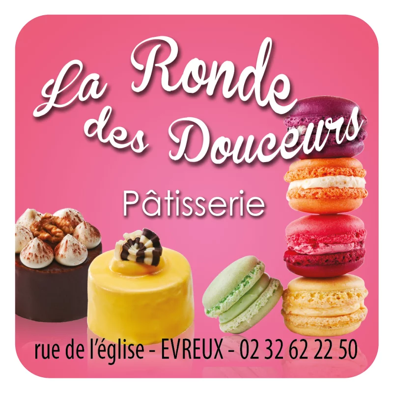 étiquette adhésive pâtisserie E1439Q - Rubaco Etiquettes personnalisées