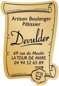 Étiquette adhésive boulanger pâtissier E866