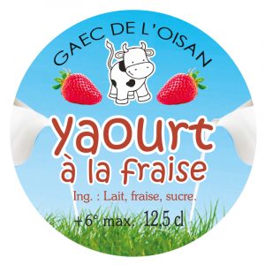 étiquette crème yaourt E46Q