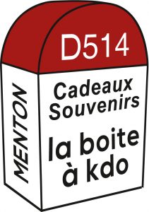 étiquette adhésive boutique cadeaux - déco E1881