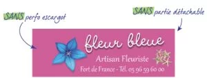 Etiquette pour fleuriste EAT3 - SANS perfo SANS partie détachable