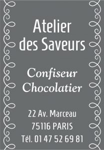 Étiquette adhésive patissier chocolatier E984-6