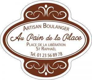 Étiquette adhésive boulanger pâtissier E1937