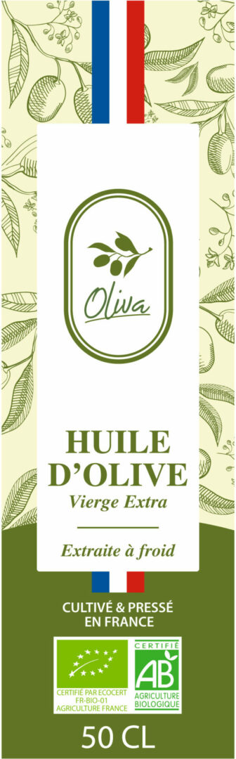 étiquette adhésive huile d'olive E755
