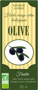 étiquette adhésive huile d'olive E893