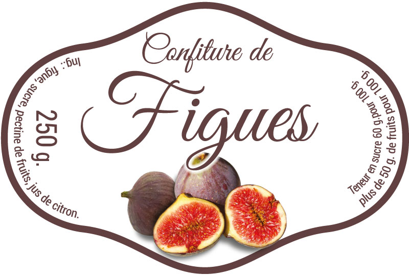 étiquette adhésive confiture E1063-1