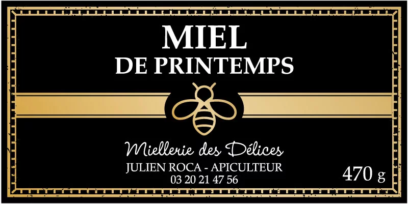 étiquette adhésive apiculteur E1413