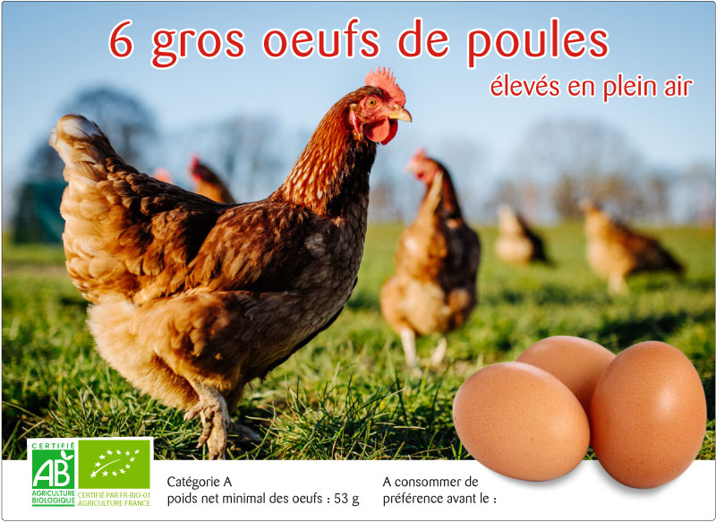 étiquette adhésive œufs E1949
