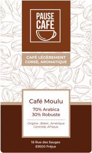 étiquette adhésive café E310