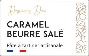 étiquette adhésive caramel au beurre salé E733-1