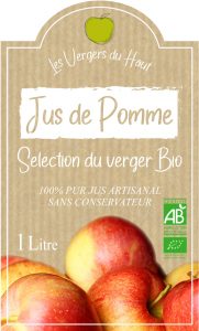 étiquette adhésive jus de pomme E2101