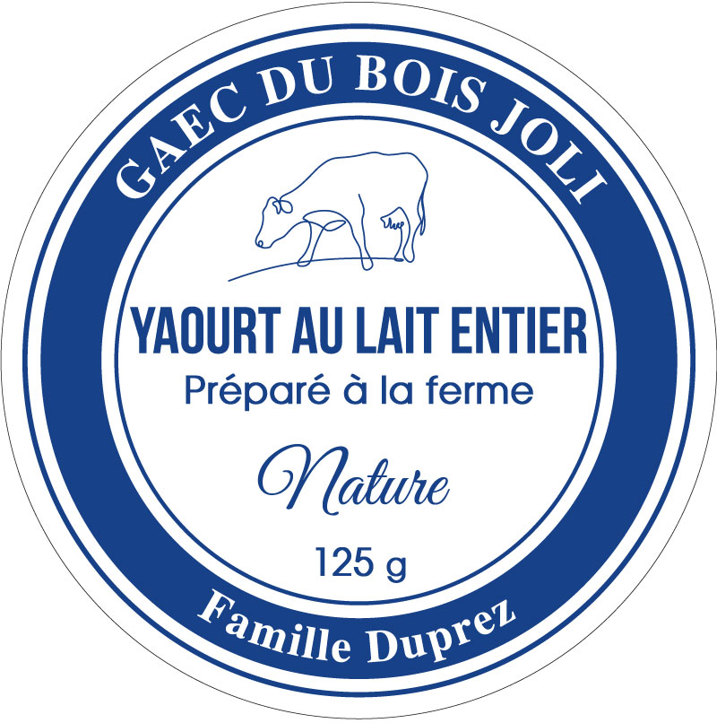 étiquette adhésive yaourt E371-6