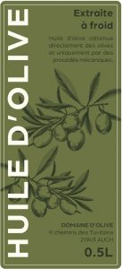 étiquette adhésive huile d'olive E1024