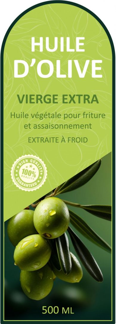 étiquette adhésive huile d'olive E2115