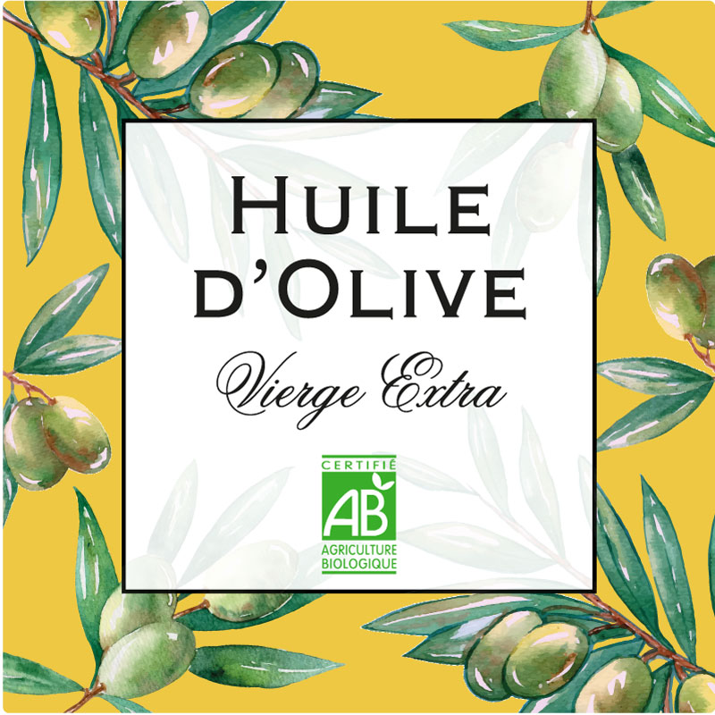 étiquette adhésive huile d'olive E549-1