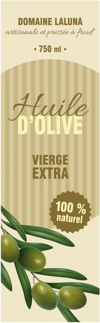 étiquette adhésive huile d'olive E755-1
