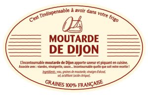 étiquette adhésive moutarde E373