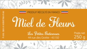 étiquette adhésive apiculteur E1744-1