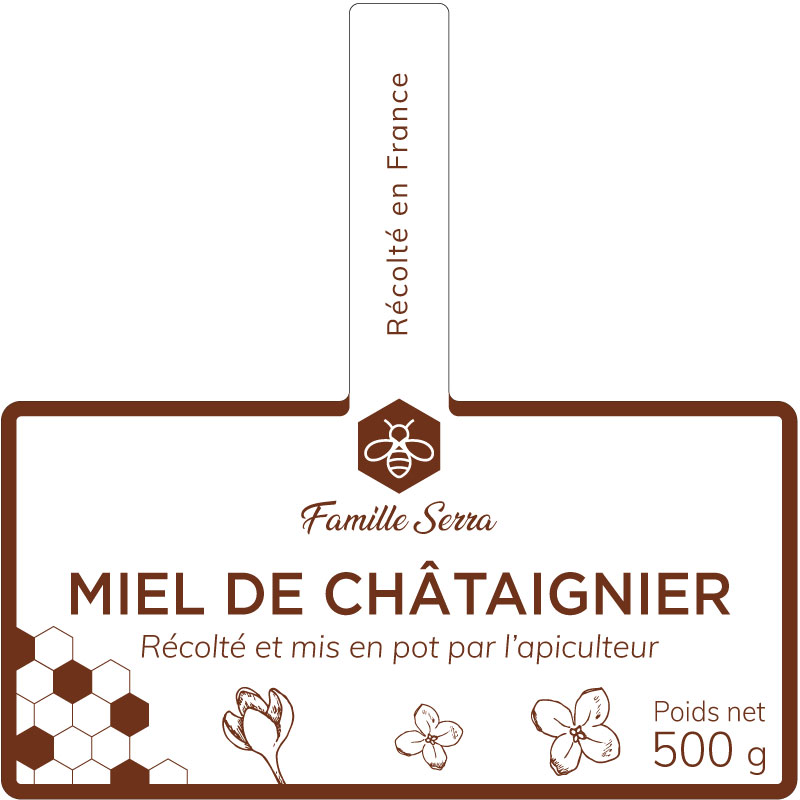 étiquette adhésive apiculteur E1814