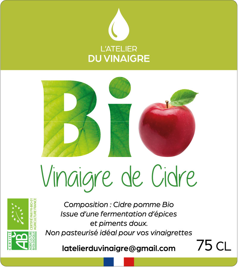 étiquette adhésive vinaigre E1688