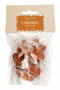 étiquette adhésive caramel beurre salé E138-2