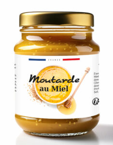 étiquette adhésive moutarde E1824