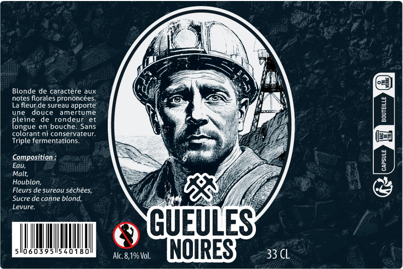 étiquette adhésive bière E556