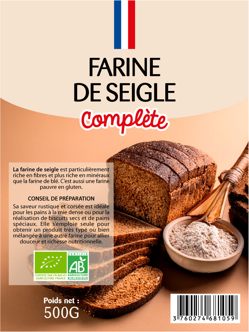 étiquette adhésive farine E619