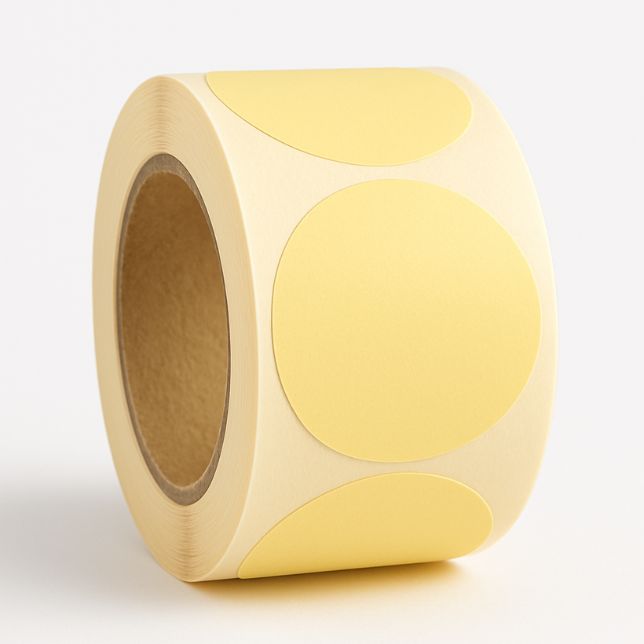 Rubaco-rouleau 500 étiquettes autocollantes rondes