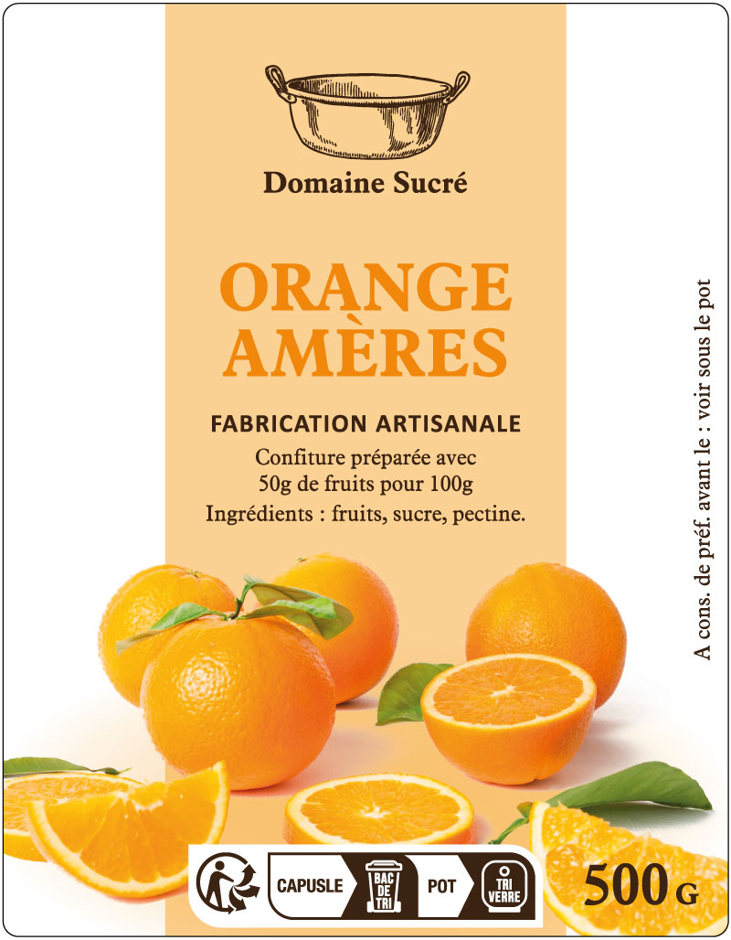 étiquette adhésive confiture E1618