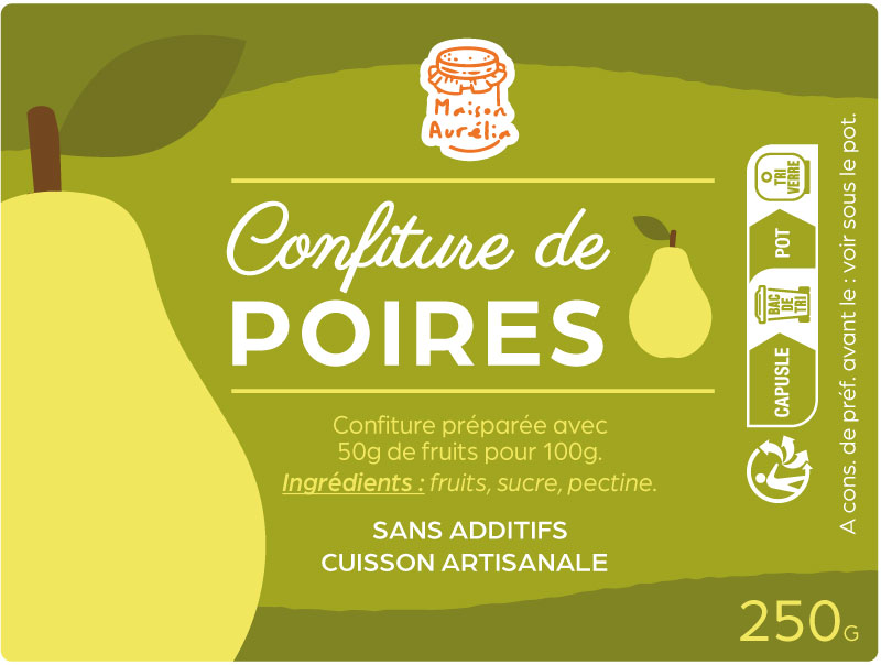 étiquette adhésive confiture E435-2
