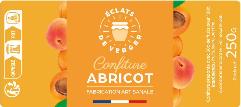 étiquette adhésive confiture E455-4
