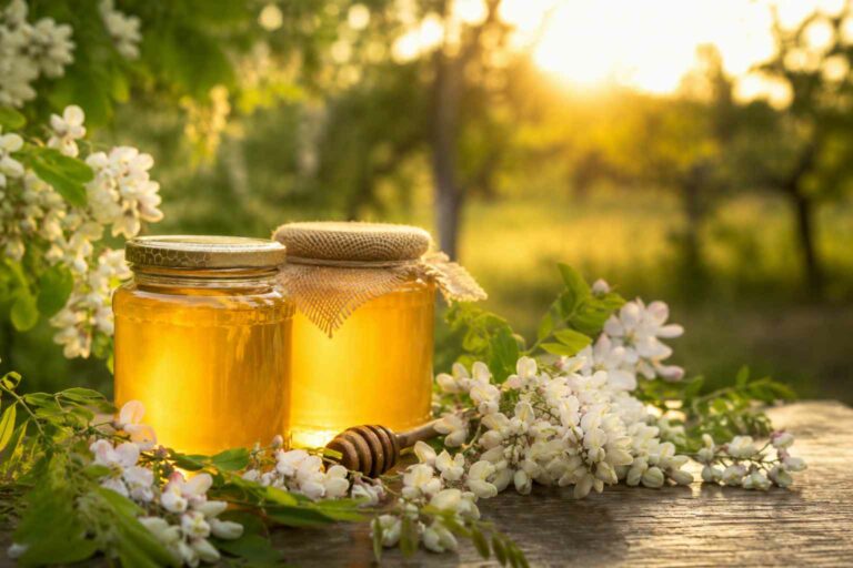 Étiquettes pour miel d’acacia et miel de printemps : valorisez vos premières récoltes