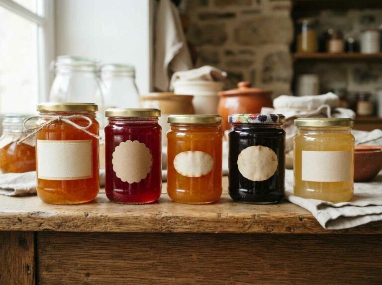 Étiquettes de gelée et de marmelade : mentions obligatoires et teneur en fruits