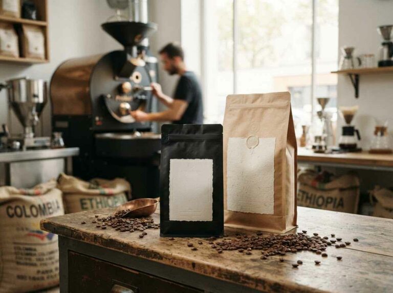 Étiquette pour torréfacteur : valoriser votre café en grains ou moulu